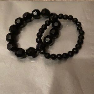 Black beaded bracelets